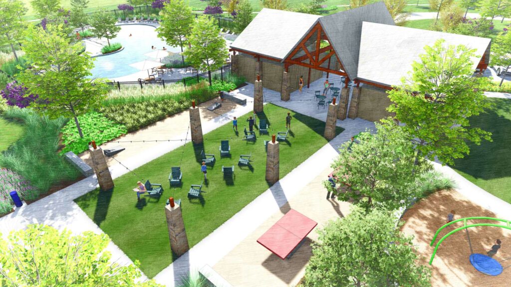 Emory Glen community aerial view — Magnolia, TX