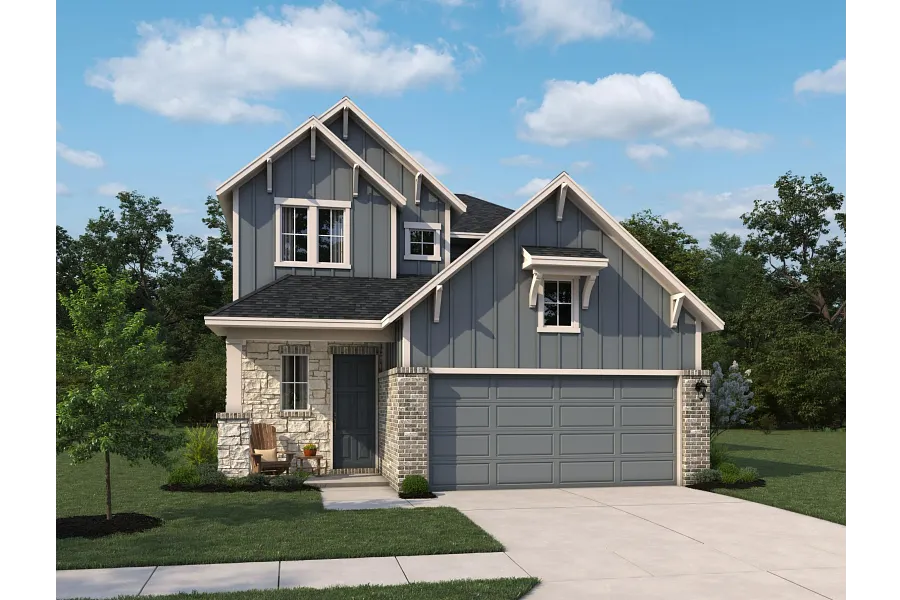 Marigold floor plan elevation — Emory Glen