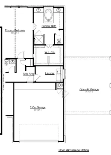 Covered Open-Air Porte-Cochère Blueprint